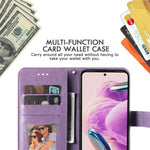 For Xiaomi Redmi Note 12S 4G Case Floral Pattern PU Leather Wallet Stand Phone Cover