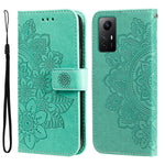 For Xiaomi Redmi Note 12S 4G Case Floral Pattern PU Leather Wallet Stand Phone Cover