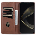 AZNS For Huawei nova 11 / nova 12s 4G / nova 12 Lite 4G Magnetic Closing PU Leather Phone Case Flip Wallet Stand Cover