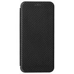 Xiaomi Redmi Note 12S 4G Korthållare Lädermobilskal Kolfibertextur Stativskydd