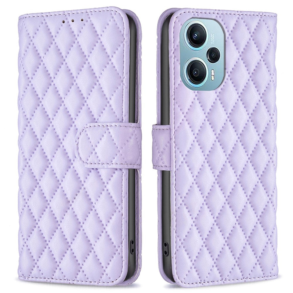 BINFEN COLOR BF Style-14 for Xiaomi Poco F5 5G / Redmi Note 12 Turbo Phone Case Wallet Imprinted Leather Stand Cover