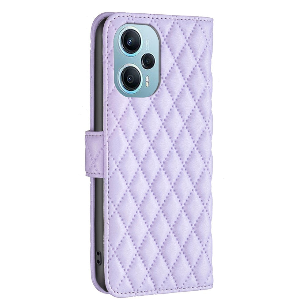 BINFEN COLOR BF Style-14 for Xiaomi Poco F5 5G / Redmi Note 12 Turbo Phone Case Wallet Imprinted Leather Stand Cover