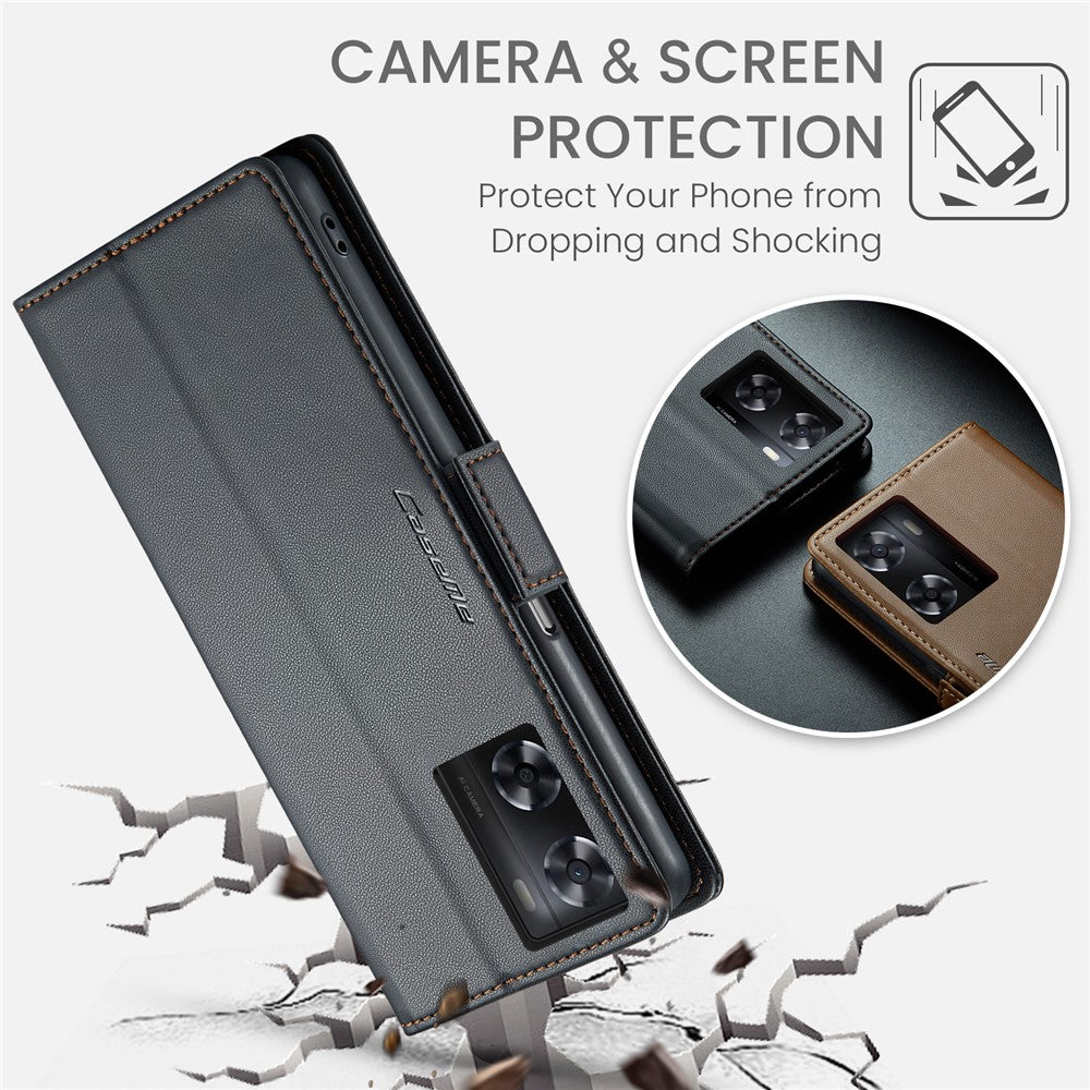 Oppo A57 4G / A57s 4G / A57e 4G / A77 4G / A77s 4G / OnePlus Nord N20 SE 4G Skal CASEME 023 RFID-blockerande 3-kortsfack Mobilskal