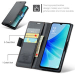 Oppo A57 4G / A57s 4G / A57e 4G / A77 4G / A77s 4G / OnePlus Nord N20 SE 4G Skal CASEME 023 RFID-blockerande 3-kortsfack Mobilskal