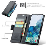 Til Samsung Galaxy S20 Plus 5G / 4G Lædercover CASEME 023 RFID-blokerende mobilcover med 3 kortpladser