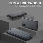 Xiaomi Redmi Note 11 4G (Qualcomm) / Note 11S 4G Läderfodral CASEME 023 RFID-blockerande mobilskal med 3 kortplatser