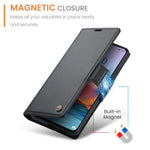For Xiaomi Redmi Note 11 Pro 4G (Mediatek) / Note 11 Pro 5G (Qualcomm) / Note 12 Pro 4G Leather Case CASEME 023 RFID Blocking 3 Card Slot