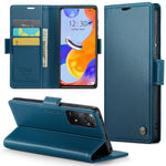 For Xiaomi Redmi Note 11 Pro 4G (Mediatek) / Note 11 Pro 5G (Qualcomm) / Note 12 Pro 4G Leather Case CASEME 023 RFID Blocking 3 Card Slot