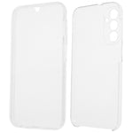 For Samsung Galaxy A24 4G (162.1 x 77.6 x 8.3mm) Shockproof Phone Case TPU Frame + Acrylic Back + PET Screen Protector Clear Cover