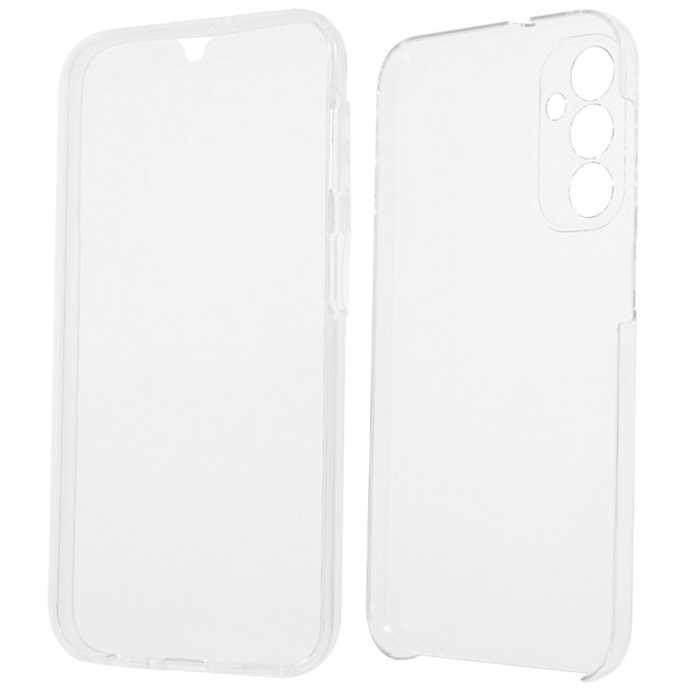 For Samsung Galaxy A24 4G (162.1 x 77.6 x 8.3mm) Shockproof Phone Case TPU Frame + Acrylic Back + PET Screen Protector Clear Cover