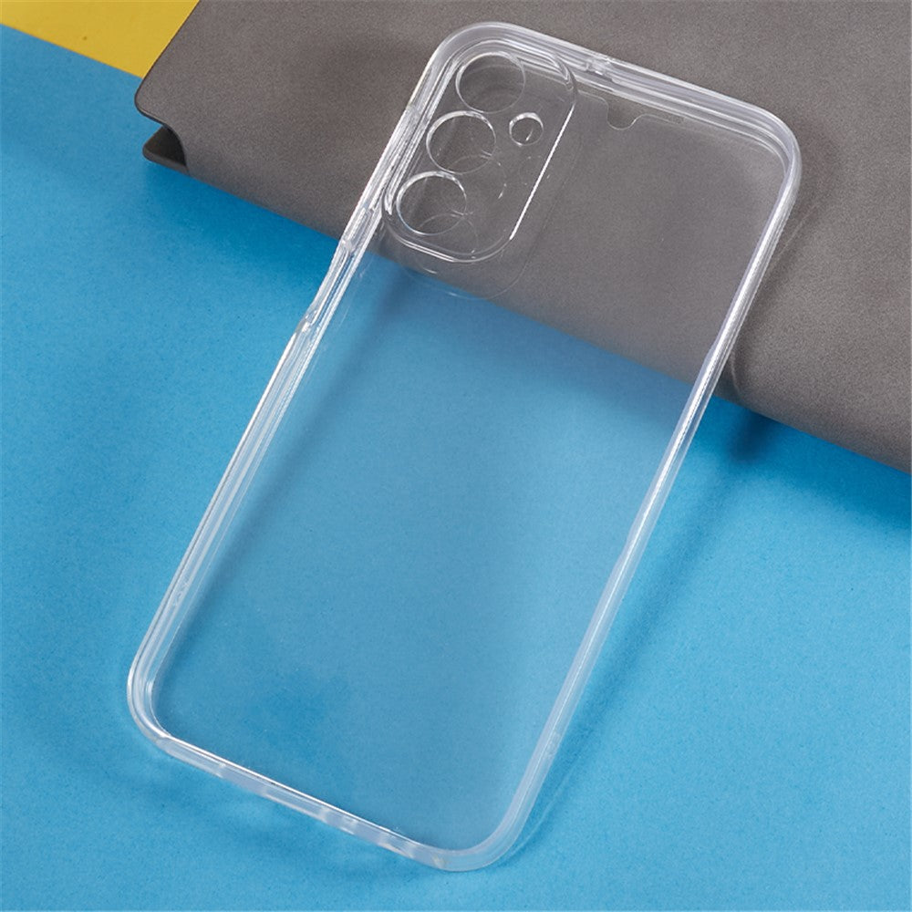 For Samsung Galaxy A24 4G (162.1 x 77.6 x 8.3mm) Shockproof Phone Case TPU Frame + Acrylic Back + PET Screen Protector Clear Cover
