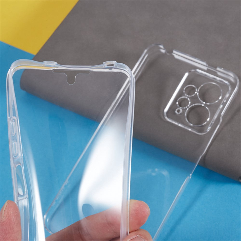 For Xiaomi Redmi Note 12 4G Anti-drop Phone Case TPU Frame + Acrylic Back + PET Front Cover Phone Protector