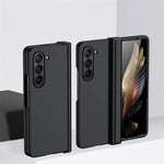 For Samsung Galaxy Z Fold5 5G Hinde Protection PC Phone Case Skin-touch Shockproof Cover