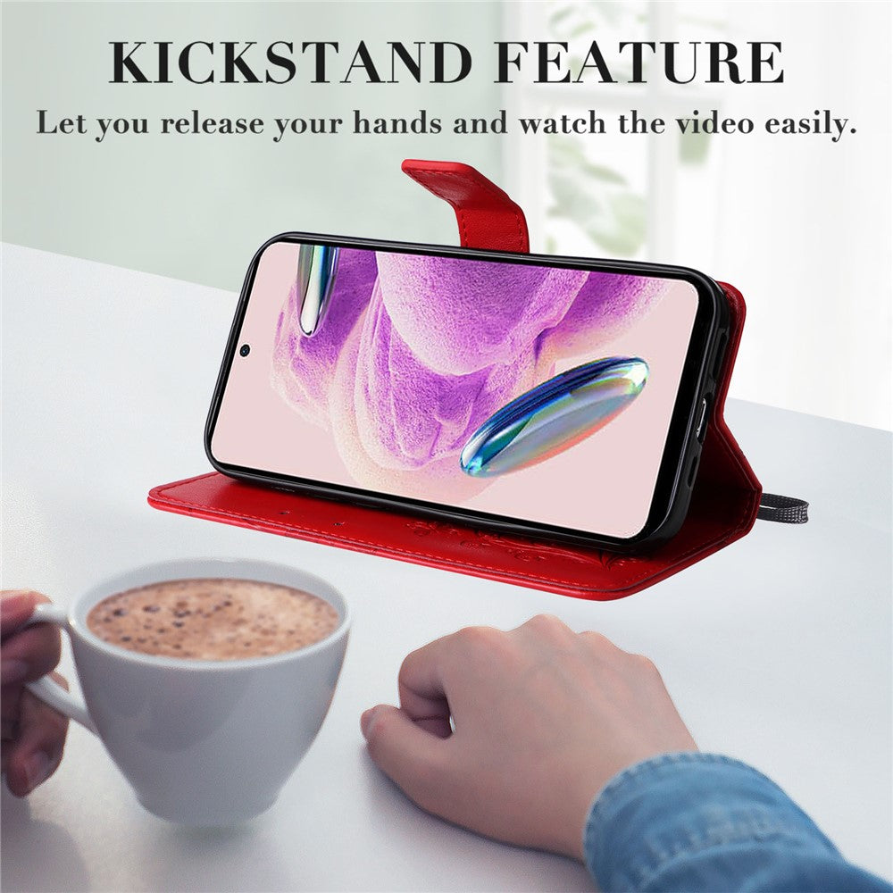 For Xiaomi Redmi Note 12S 4G / Note 11 4G (Qualcomm) / Note 11S 4G Wallet Case Floral Butterfly Imprinted Leather Phone Cover Stand