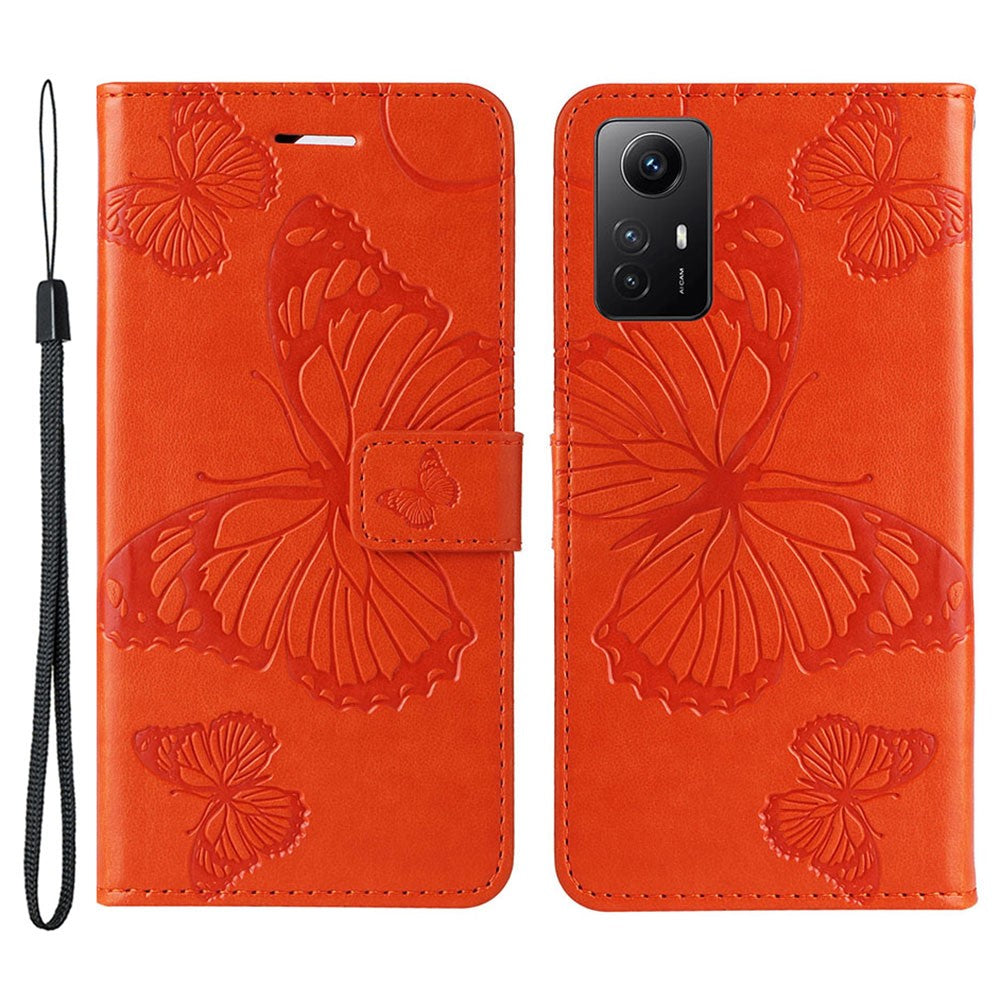 For Xiaomi Redmi Note 12S 4G / Note 11 4G (Qualcomm) / Note 11S 4G Wallet Case Floral Butterfly Imprinted Leather Phone Cover Stand
