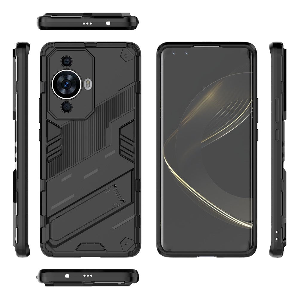 For Huawei nova 11 / nova 12s 4G / nova 12 Lite 4G Shockproof Kickstand Back Cover Hard PC + Flexible TPU Phone Case