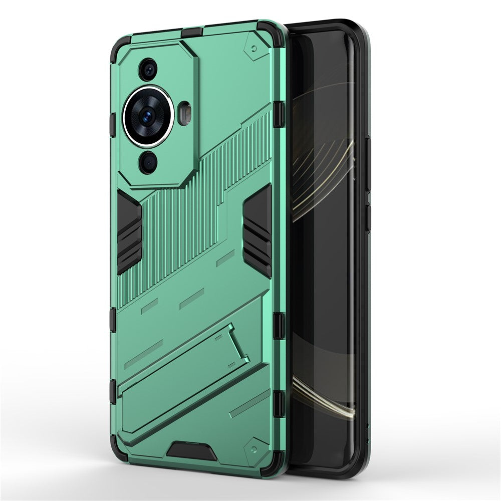 For Huawei nova 11 / nova 12s 4G / nova 12 Lite 4G Shockproof Kickstand Back Cover Hard PC + Flexible TPU Phone Case
