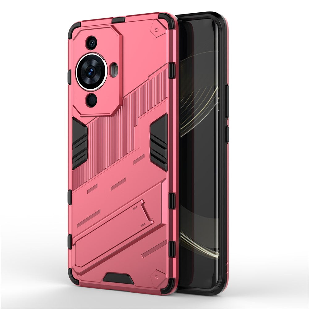 For Huawei nova 11 / nova 12s 4G / nova 12 Lite 4G Shockproof Kickstand Back Cover Hard PC + Flexible TPU Phone Case