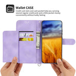 Shockproof Leather Cover for Honor X8a 4G Wallet Phone Case Imprinted Flower Skin-Touch Phone Shell with Strap