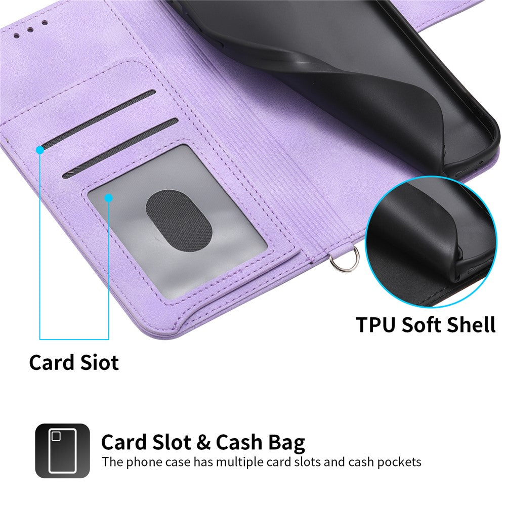 Shockproof Leather Cover for Honor X8a 4G Wallet Phone Case Imprinted Flower Skin-Touch Phone Shell with Strap
