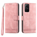 DIERFENG DF-03 for Xiaomi Redmi Note 12S 4G Leather Wallet Stand Phone Case Lines Imprinted Phone Cover