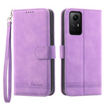 DIERFENG DF-03 for Xiaomi Redmi Note 12S 4G Leather Wallet Stand Phone Case Lines Imprinted Phone Cover