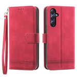 DIERFENG DF-03 for Samsung Galaxy M54 5G / F54 5G Phone Case Lines Imprinted Leather Wallet Stand Cover