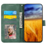 DIERFENG DF-03 Phone Cover for Oppo Reno10 Pro+ 5G , Lines Imprinted PU Leather Wallet Flip Stand Case