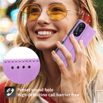 DIERFENG DF-03 för Oppo A78 5G Lädermobilskal Lines Imprint Fallskyddande Fodral med Stativ Plånbok