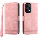 DIERFENG DF-03 for Xiaomi Redmi Note 12 Turbo / Poco F5 5G Leather Wallet Mobile Case Lines Imprinted Stand Cover