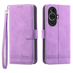 DIERFENG DF-03 Phone Case for Huawei nova 11 / nova 12s 4G / nova 12 Lite 4G , Lines Imprinted Leather Wallet Flip Stand Cover
