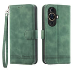 DIERFENG DF-03 Phone Case for Huawei nova 11 / nova 12s 4G / nova 12 Lite 4G , Lines Imprinted Leather Wallet Flip Stand Cover