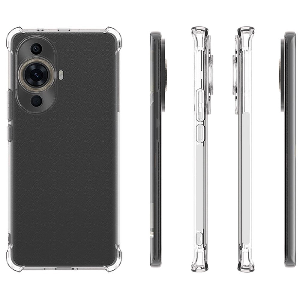 For Huawei nova 11 Ultra / 11 Pro Transparent Cell Phone Cover Anti-Slip TPU Drop-proof Case