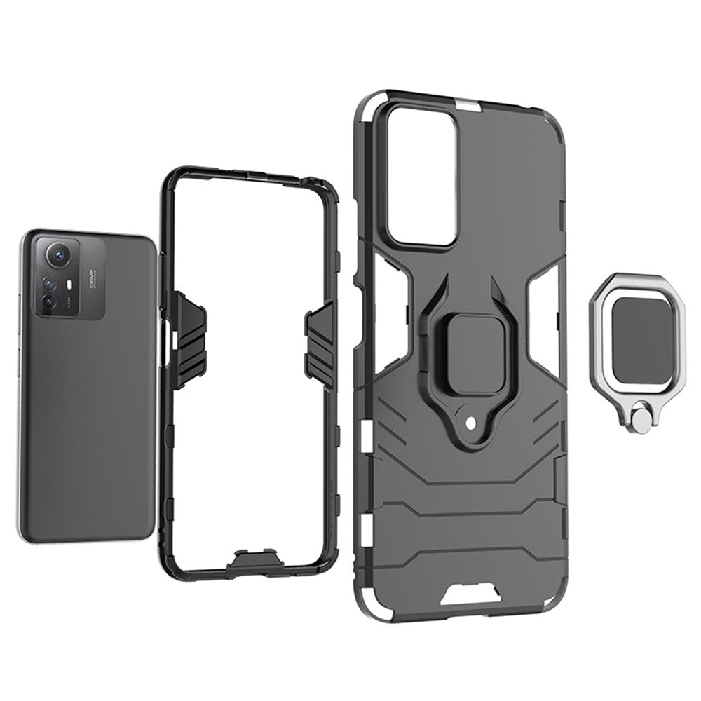 For Xiaomi Redmi Note 12S 4G Kickstand Cell Phone Case Soft TPU Hard PC Mobile Phone Cover