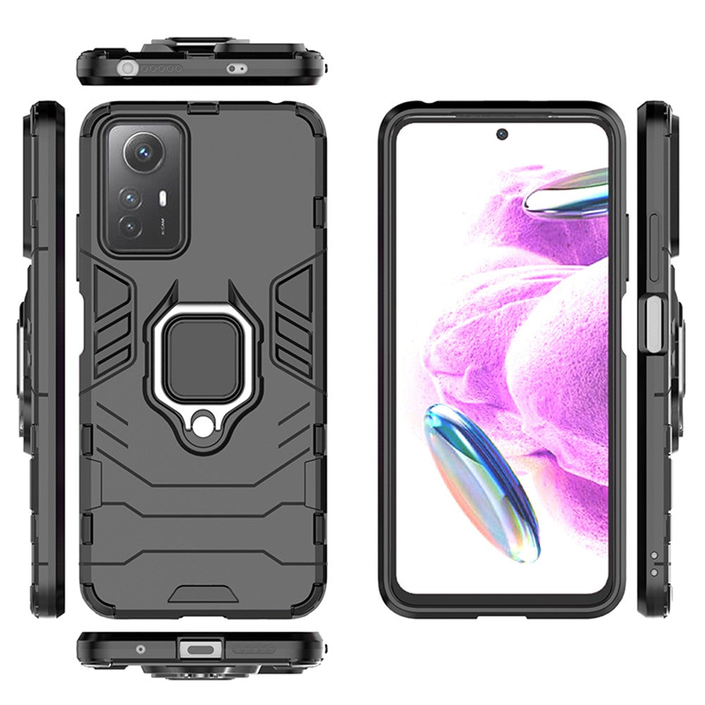 Xiaomi Redmi Note 12S 4G Stativ Mobilskal Mjukt TPU Hårt PC Mobilskal
