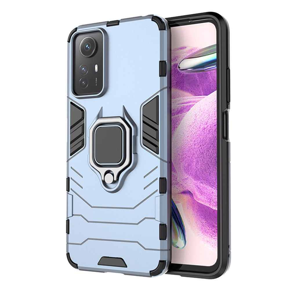For Xiaomi Redmi Note 12S 4G Kickstand Cell Phone Case Soft TPU Hard PC Mobile Phone Cover
