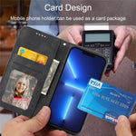 Telefonlæderetui til Samsung Galaxy M54 5G / F54 5G, Imprintet Rhombus Mønsterpung og Stand Cover