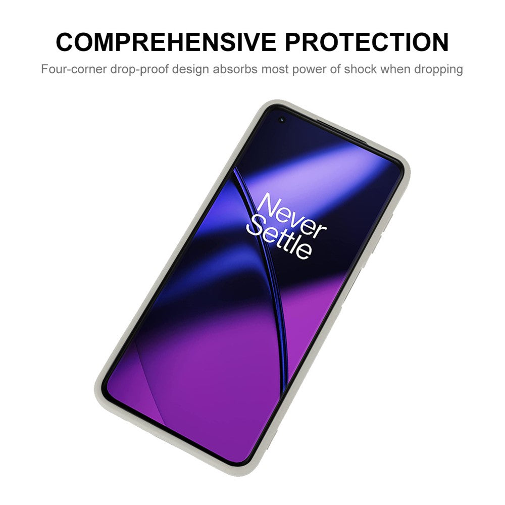 ENKAY HAT PRINCE för OnePlus 11 5G flytande silikonmobilskal med precis utskärning och rak kant - Mobilmobilskydd