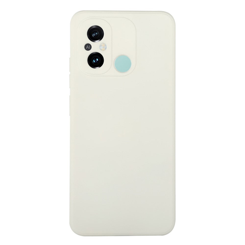ENKAY HAT PRINCE For Xiaomi Poco C55 4G / Redmi 12C 4G Liquid Silicone Case Straight Edge Camera Protection Phone Cover