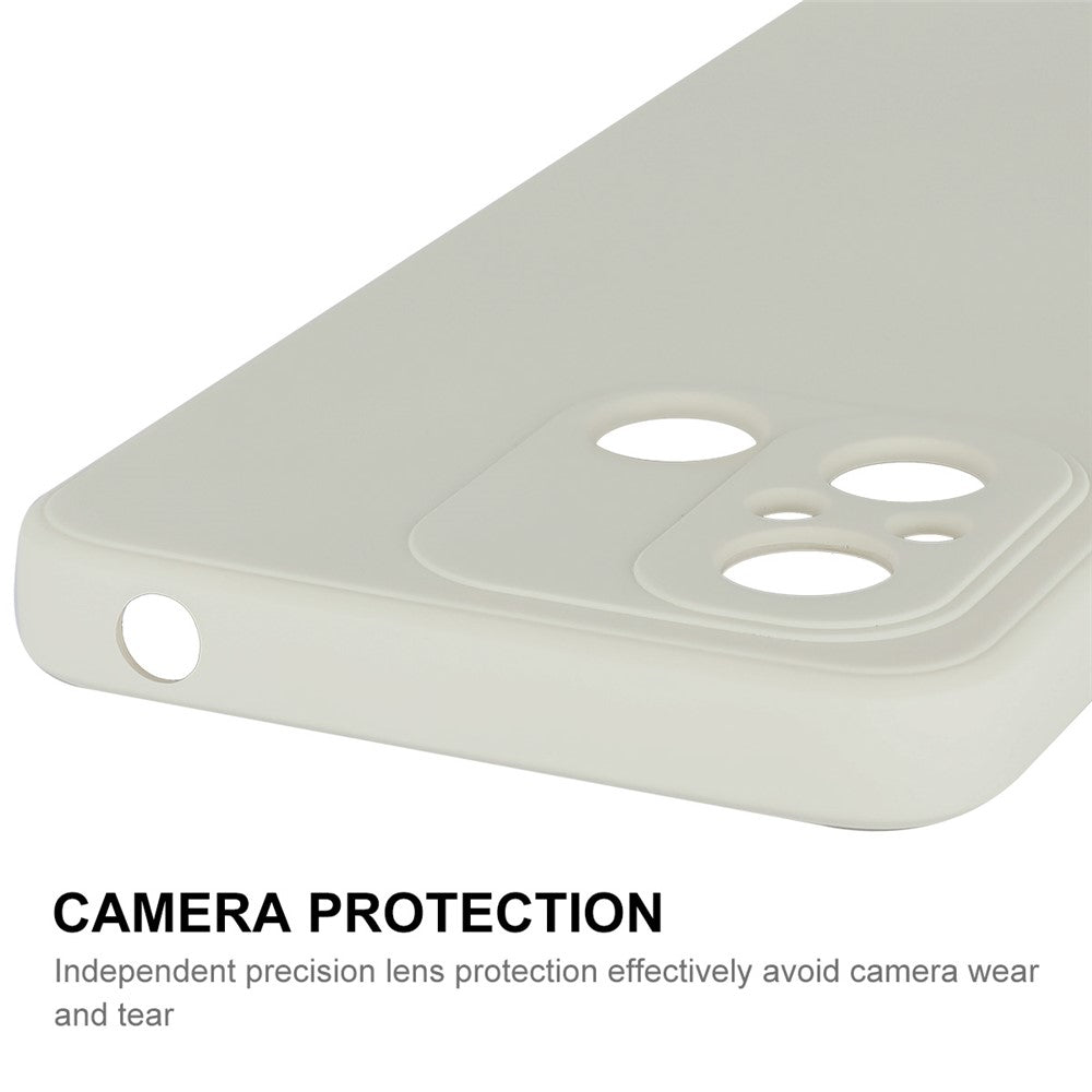 ENKAY HAT PRINCE For Xiaomi Poco C55 4G / Redmi 12C 4G Liquid Silicone Case Straight Edge Camera Protection Phone Cover