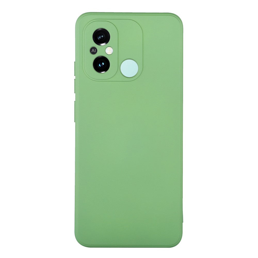 ENKAY HAT PRINCE For Xiaomi Poco C55 4G / Redmi 12C 4G Liquid Silicone Case Straight Edge Camera Protection Phone Cover