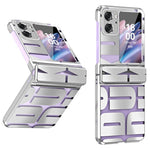 For Oppo Find N2 Flip 5G Shockproof Phone Case Electroplating Hard PC Phone Cover