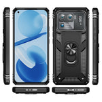 For Xiaomi Mi 11 Ultra PC+TPU Anti-scratch Phone Case Car Mount Holder Kickstand Cover
