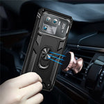 For Xiaomi Mi 11 Ultra PC+TPU Anti-scratch Phone Case Car Mount Holder Kickstand Cover
