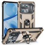 For Xiaomi Mi 11 Ultra PC+TPU Anti-scratch Phone Case Car Mount Holder Kickstand Cover