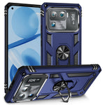 For Xiaomi Mi 11 Ultra PC+TPU Anti-scratch Phone Case Car Mount Holder Kickstand Cover