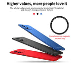 PINWUYO PC Series for Xiaomi Redmi Note 12 5G (Global) Matte PC Phone Case with Magnetic Ring Holder