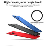 PINWUYO PC Series for Xiaomi Redmi Note 12 Pro+ 5G Phone Case Matte Hard PC Phone Cover with Magnetic Ring Holder