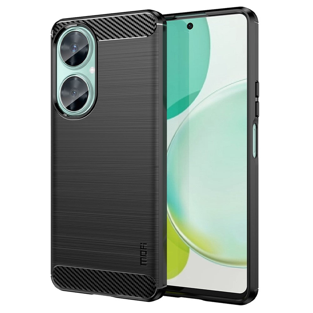 MOFI JK TPU Series-1 för Huawei nova 11i / Maimang 20 Mjukt TPU mobilskal Kolfiber Borstat mobilskydd