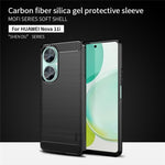 MOFI JK TPU Series-1 för Huawei nova 11i / Maimang 20 Mjukt TPU mobilskal Kolfiber Borstat mobilskydd